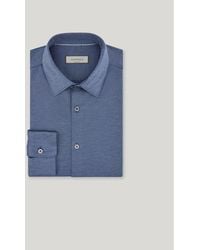 Canali - Casual Air Force Regular Fit Cotton And Lyocell Jersey Shirt - Lyst