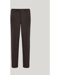 Canali - Wool Flannel Regular-Fit Tapered Pants - Lyst