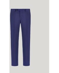 Canali - Wool Regular-Fit Pants With Micro-Design - Lyst