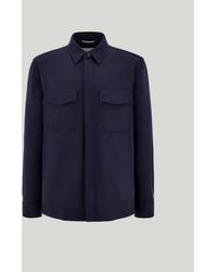 Canali - Wool Flannel Relaxed-Fit Overshirt - Lyst