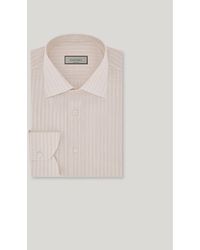Canali - Regular-Fit Cotton And Linen Shirt With Stripes - Lyst