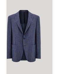 Canali - Modern Fit And And Light Wool, Silk And Linen Blend Kei Jacket - Lyst