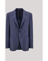 Canali - Giacca Kei Blu E Azzurro Modern Fit - Lyst