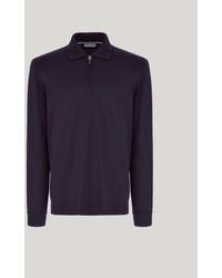 Canali - Impeccabile Dark Pure 120's Wool Polo Shirt - Lyst