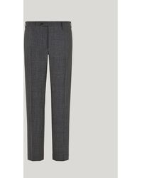 Canali - Anthracite Impeccabile Wool Regular-Fit Pants - Lyst