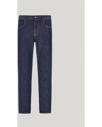 Canali - Stretch Soft-Touch Five-Pocket Denim Jeans - Lyst