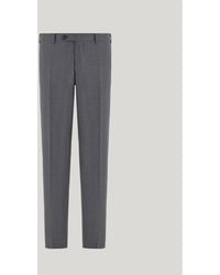 Canali - Regular Fit Light 150's Wool Trousers - Lyst