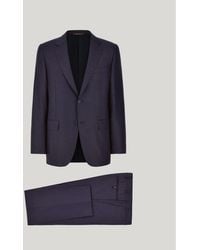 Canali - 150's Wool And Silk Suit With Single-Breasted Jacket - Lyst