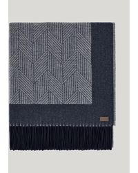 Canali - Pure Wool Throw With Jacquard Arrow Motif - Lyst