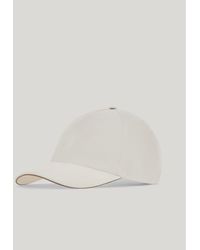 Canali - Linen And Silk Blend Baseball Cap - Lyst