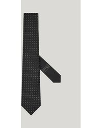 Canali - Silk Tie, Jacquard Motif And Logo With Thread - Lyst