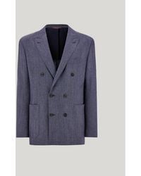 Canali - Denim Linen And Wool Modern-Fit Jacket - Lyst