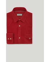 Canali - Casual Cotton Corduroy Regular-Fit Shirt - Lyst
