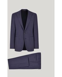 Canali - Pure Wool Suit With Single-Pleated Trousers - Lyst