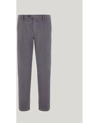 Canali - Regular Fit Cotton Gabardine And Cashmere Chino Trousers - Lyst