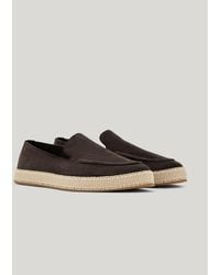 Canali - Braune Espadrilles-Mokassins Aus Veloursleder Mit Gummisohle - Lyst