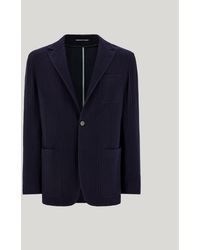 Canali - Tricot-Effect Cotton Jersey Jacket - Lyst