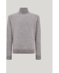 Canali - Nuvola Mid Melange Extra-Fine Merino Wool Seamless Turtleneck - Lyst