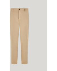 Canali - Sand-Colored Comfort Cotton Gabardine Chinos - Lyst