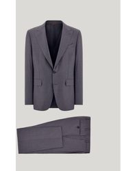 Canali - And 150's Wool And Silk Modern-Fit Suit With Pinstripes - Lyst
