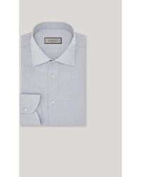 Canali - And Light Cotton Micro-Plaid Regular-Fit Shirt - Lyst