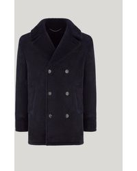 Canali - Double-Breasted Shearling Car Coat - Lyst