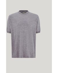 Canali - Impeccabile Melange Super 120's Wool T-Shirt - Lyst