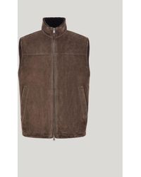 Canali - Goat Suede Vest With Filling - Lyst
