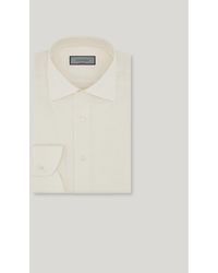 Canali - Impeccabile Cream Twill Cotton Regular-Fit Formal Shirt - Lyst