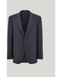 Canali - Regular Fit, Single-Breasted, Charcoal 180's Wool Suit - Lyst
