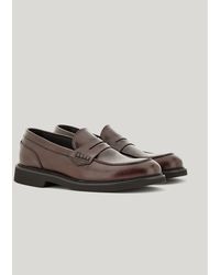 Canali - Dark Calfskin College Loafers With Ultra-Lightweight Sole - Lyst