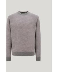 Canali - Girocollo Seamless Grigio Melange Nuvola - Lyst