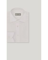 Canali - Regular-Fit Cotton Shirt With Herringbone Micro-Structure - Lyst