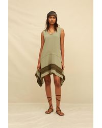 Caravana - Erya Mini Dress Artisanal Cotton - Lyst