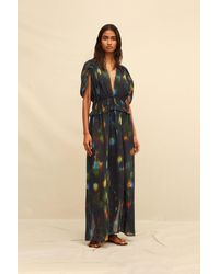 Caravana - Aztara Maxi Dress Lyocell Ramie - Lyst