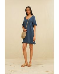 Caravana - Kanora Mini Dress Cotton Jute - Lyst