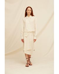 Caravana - Evinchui Skirt Linen Cupro - Lyst