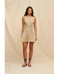 Caravana - Hera Short Dress Artisanal Cotton - Lyst