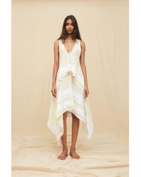 Caravana - Seneca Midi Skirt Artisanal Cotton - Lyst