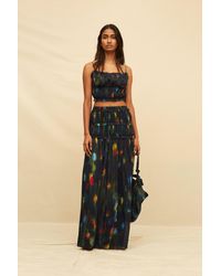 Caravana - Maelis Maxi Skirt Lyocell Ramie - Lyst