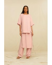 Caravana - Soren Pants Linen Cupro - Lyst