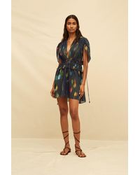 Caravana - Omaya Mini Dress Lyocell Ramie - Lyst