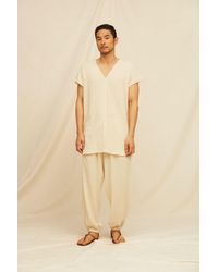 Caravana - Tsiibol Shirt Cotton Jute - Lyst