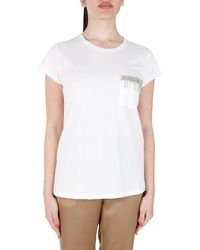Kaos - T-shirt bianca in cotone - Lyst