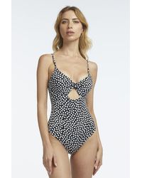 Fisico - Costume Intero Con Stampa Pois - Lyst