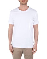 Paolo Pecora - T-shirt bianca in cotone - Lyst