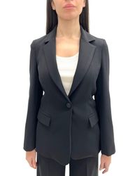 Kaos - Giacca Nera Monopetto - Lyst