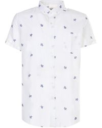 Vilebrequin - Camicia in cotone con stampa logo - Lyst