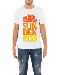Sundek - T-shirt '58' in cotone - Lyst