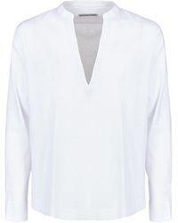 Daniele Alessandrini - Camicia bianca in lino e cotone - Lyst